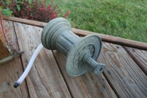 Statue with pre-attached tube.