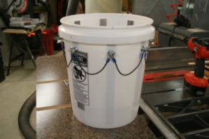 Bucket built and wired up