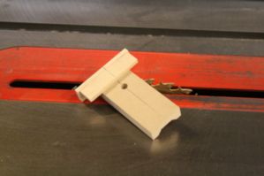 The completed drilling guide jig.